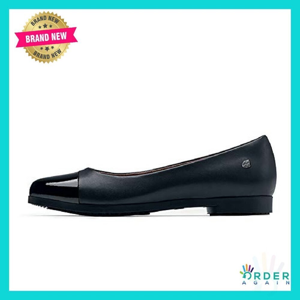 Slip Resistant Work Flats Water Resistant Leather Cushioned Insoles Classic
